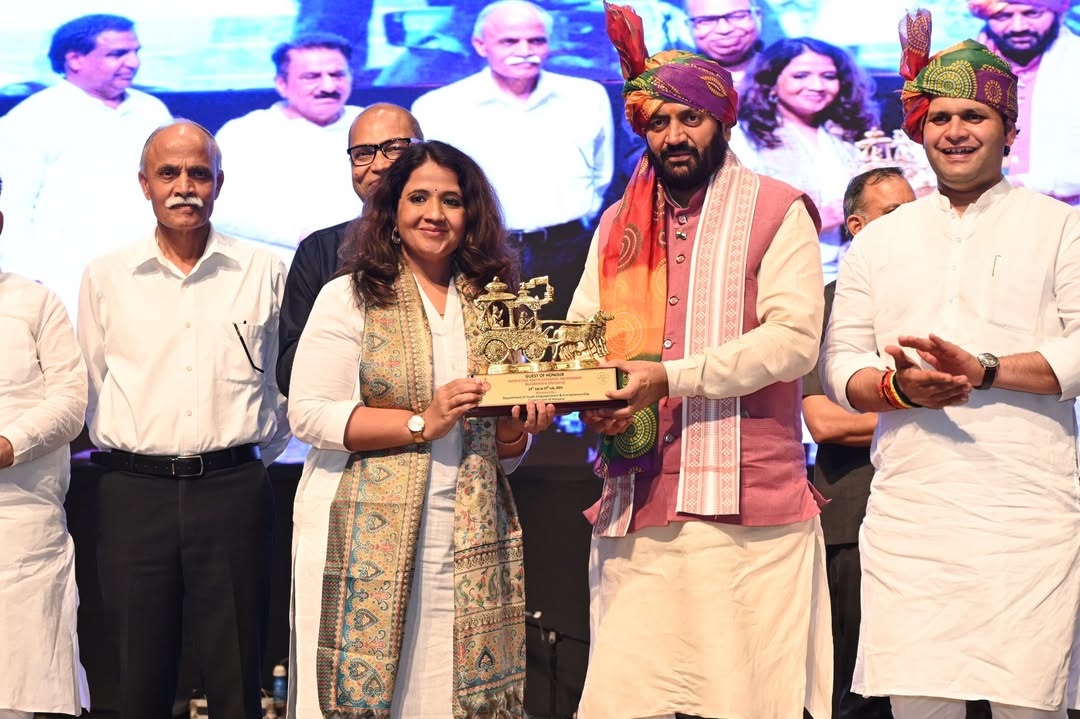 Honoured by Chief Minister of Haryana