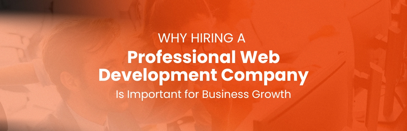 Why Hiring a Professional Web Development Company Is Important for Business Growth